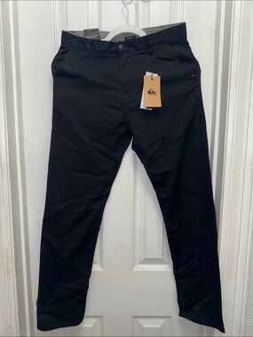 Quiksilver Everyday Union Pants Youth Size 27 Black NWT Regular Fit